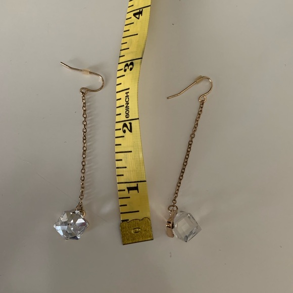 ✨ Faux diamond drop earrings ✨ - Picture 3 of 3